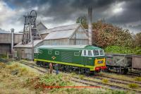 3533 Heljan Class 35 Hymek Diesel Locomotive number D7093 in BR Green livery with small yellow panels